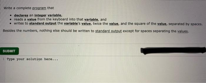 variables have already been declared and diameter has already been initialized.) SUBMIT