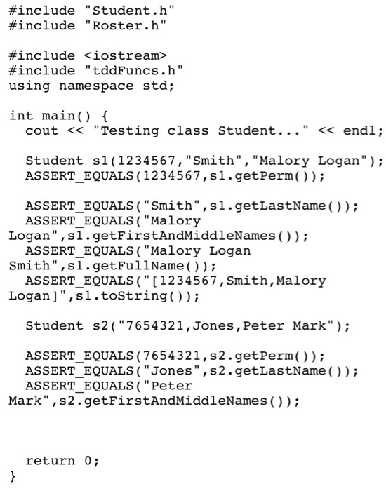 Fill in the stub, and the correct returns for the files! Please