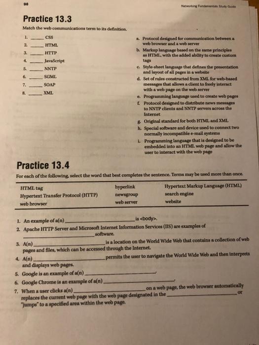 you should be familiar with the purpose and use of protocols related