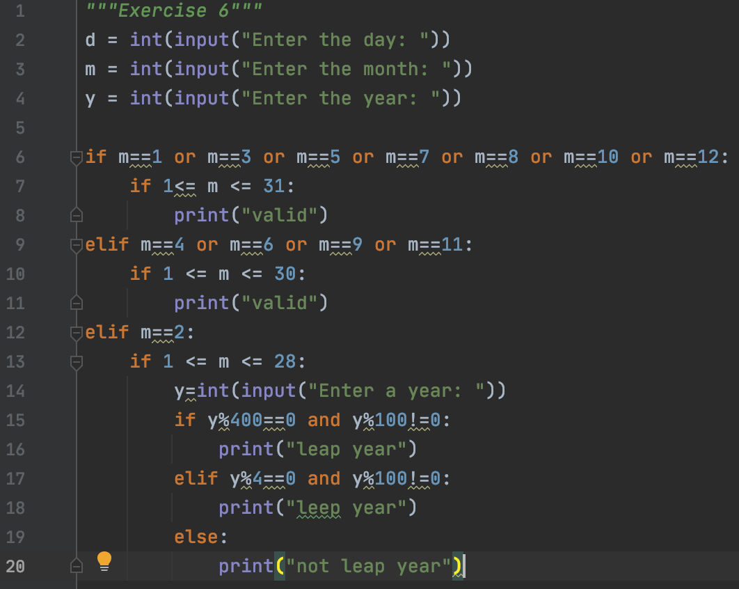 Write a Python program that reads a date from the user in