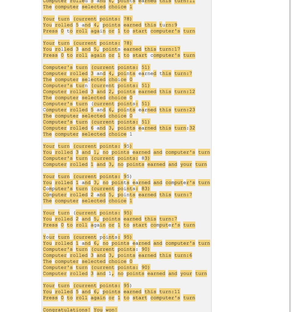 computerRoll; final Scanner keyboard = new Scanner(System.in); final Random rand = new