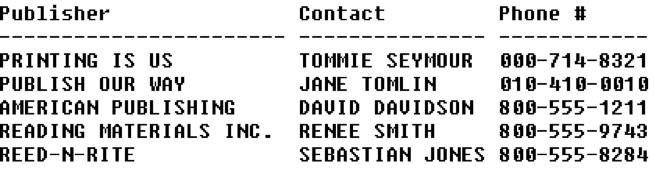 to delete the CONTACT view after your statement for #2. 3) For