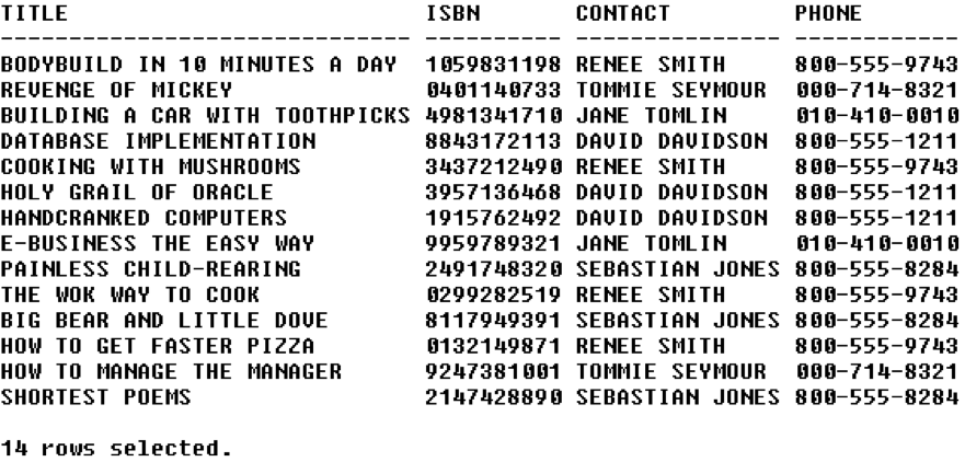 #5 add another statement to display all the columns for all the