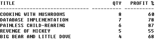 rows in the view (SELECT * ....). 4) The Advanced Challenge requests