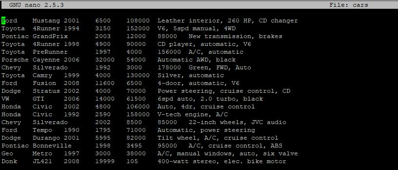 HELP!!! LINUX/UNIX: Awk/SED Commands and Programs. Solutions, please. Thanks! Here is what