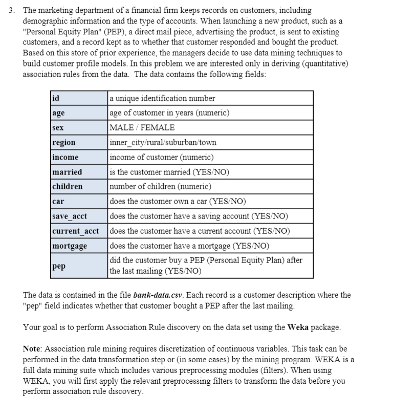 Please help with this Weka problem. I have attached the file as