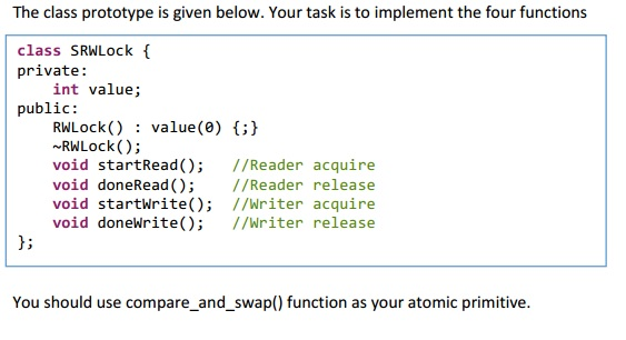 A reader-writer (RW) spinlock is a multiprocessor spinlock which allows multiple concurrent