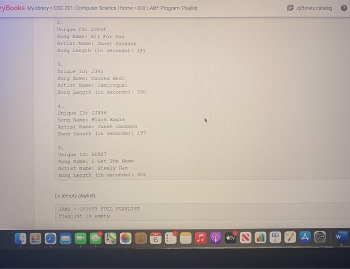 a linked list. Make sure to keep track or both the head