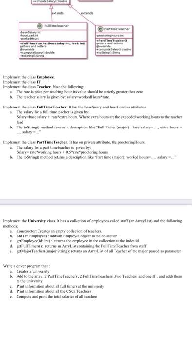 setters override toString String statistics University de Employee et lyd Employee +