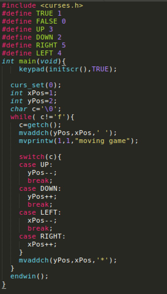 the code (display "win" or something if the users wins, etc). The
