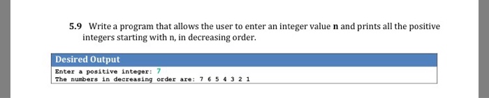  Write a program that allows the user to enter an integer