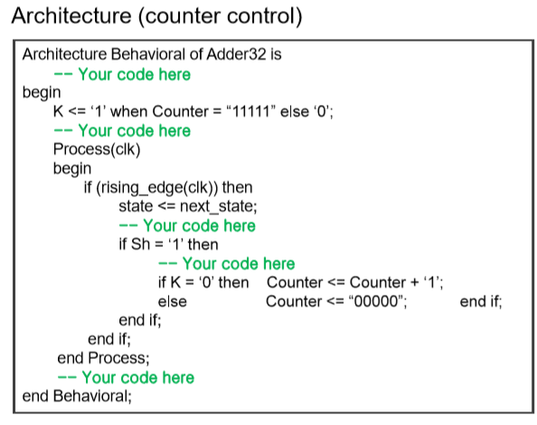 which outputs a signal K-1 when it is in state 1 1