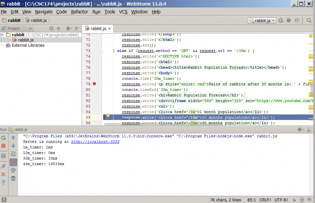 in 1, 10, 30, and 44 months respectively. This project is adapted
