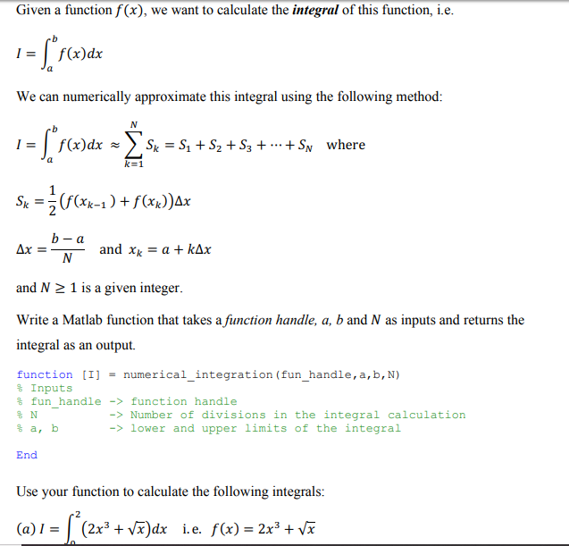 How do I write a Matlab code for this problem? Given a