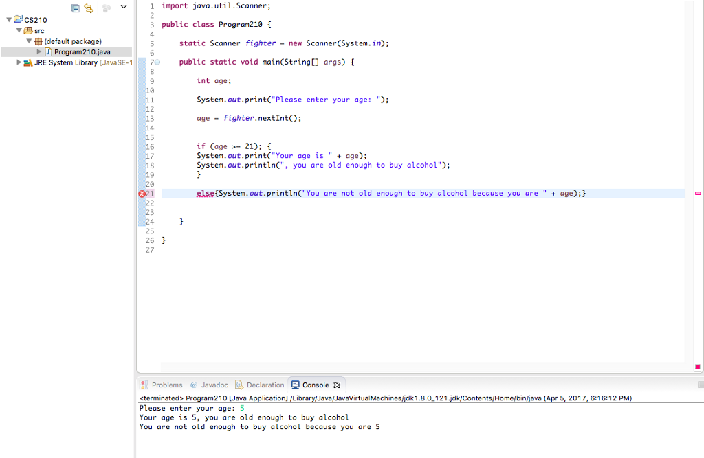 if/else variable not working. "else" is getting a red underline nomatter what