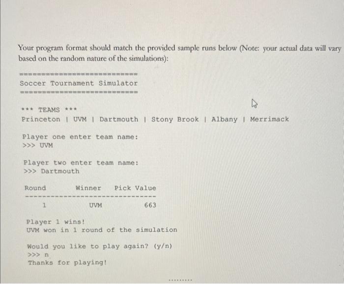 they have a tournament coming up. Since you are currently enrolled in