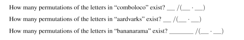 by filling in the blanks. Short blanks (^') permit single characters (e.g.,
