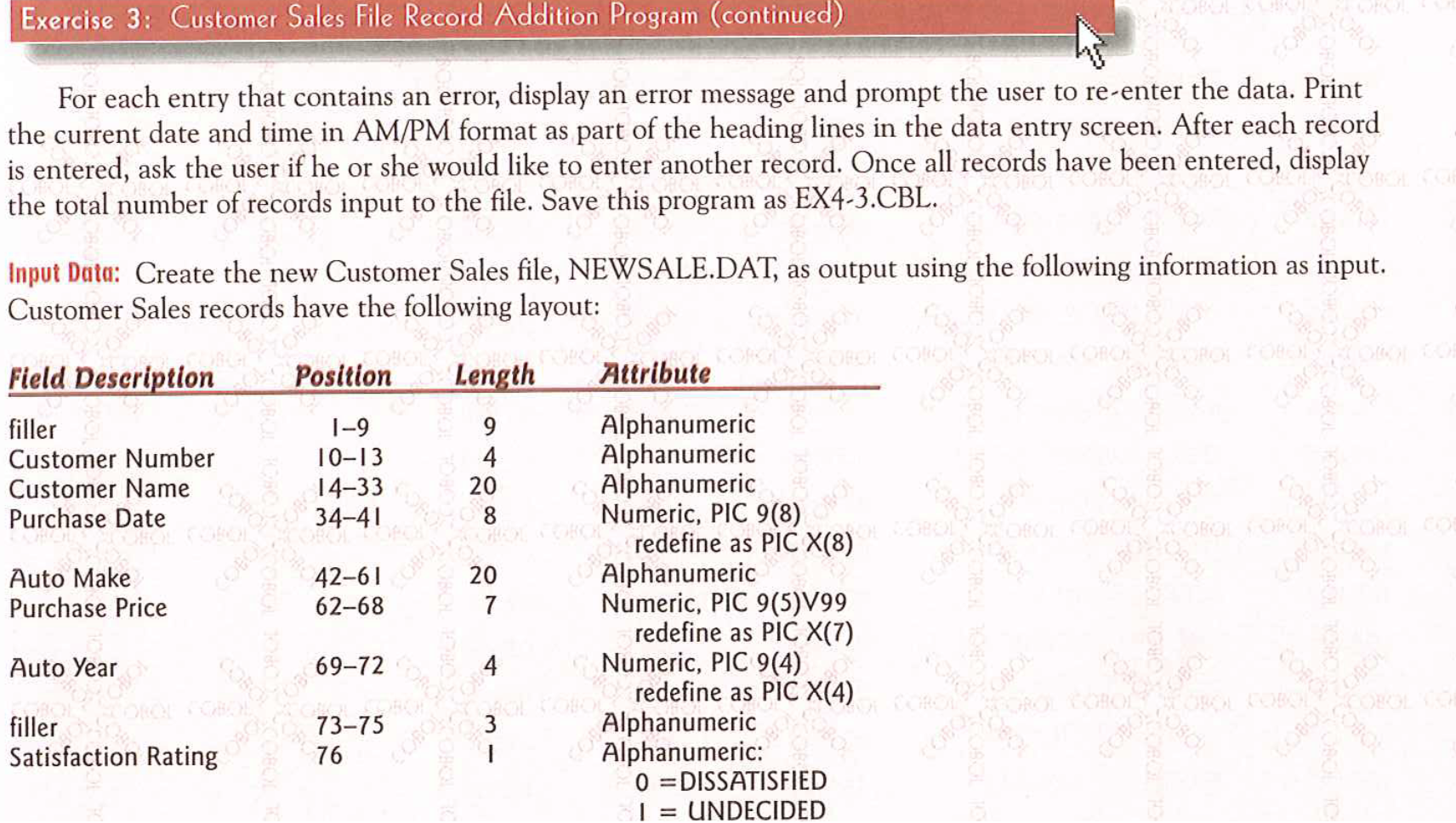 area... if you understand how this program works, you should have no