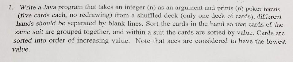  Write a Java program that takes an integer (n) as an