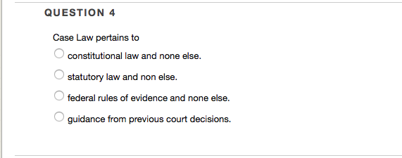 *****PLEASE HELP ME ANSWER THESE 3 MULTIPLE CHOICE QUESTIONS****** QUESTION 4 Case