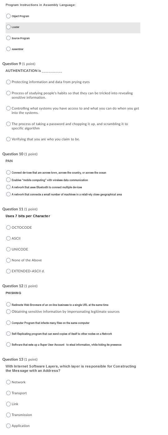  Program Instructions in Assembly Language: Object Program Loader Source Program Assembler