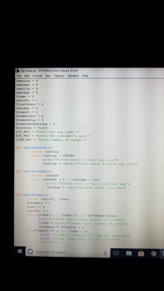 Working on Python program and it runs but got this error message.