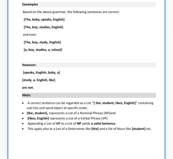 Write a simple Parser in Java, that is capable of deciding, whether