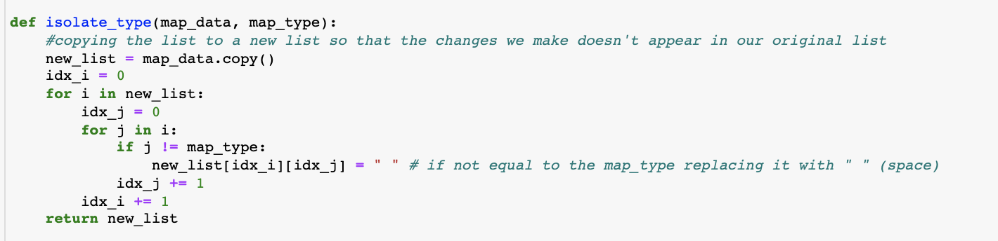 structure (nested loops, nested conditionals, etc) to implement the requirements? Would it