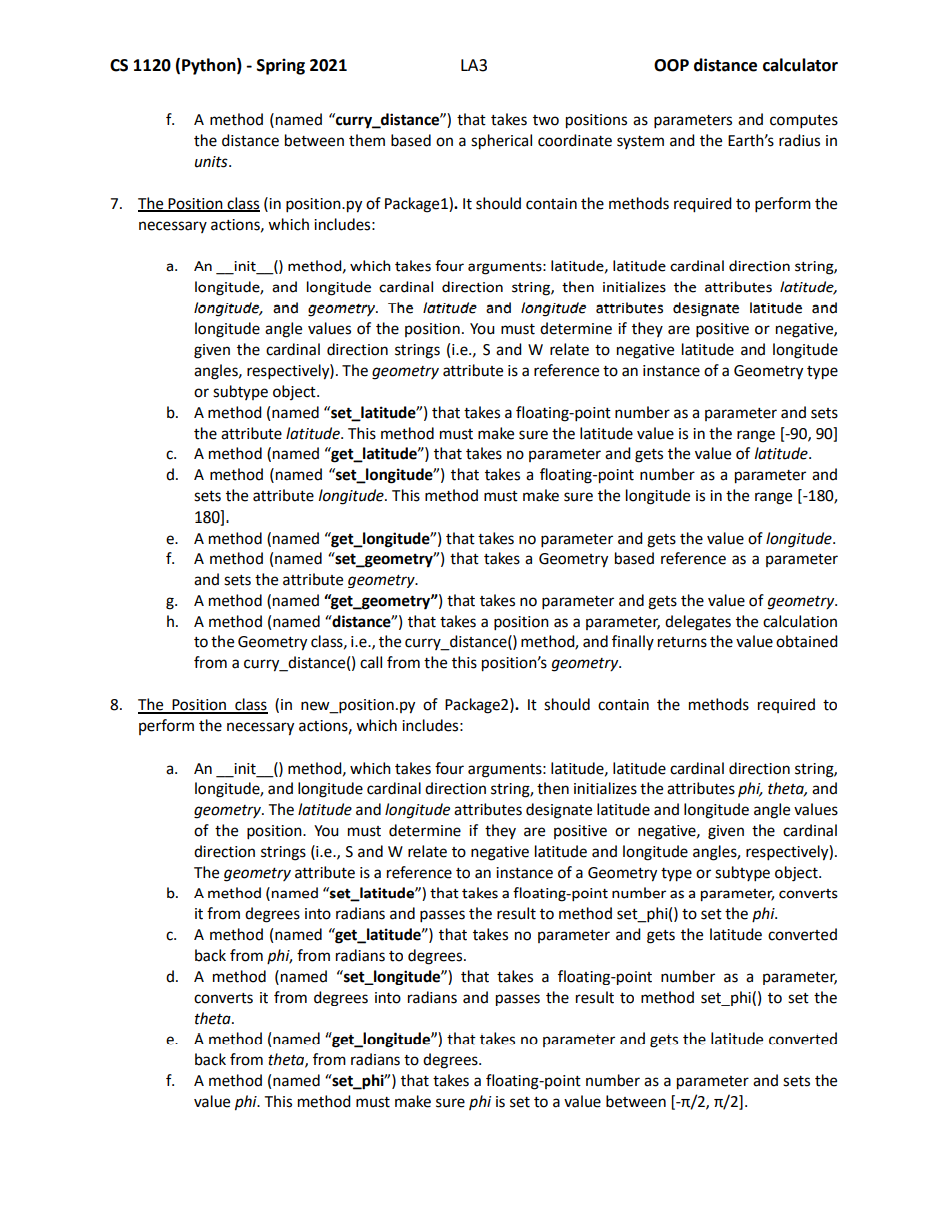 Object-Oriented Programming and Polymorphism (OOP) Using pseudocode in algorithm development Design the