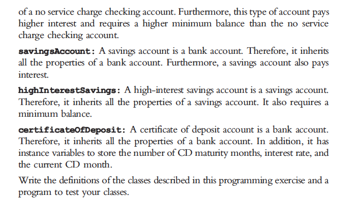 the figure 2. Make bankAccount class and checkingAccount class to be abstract