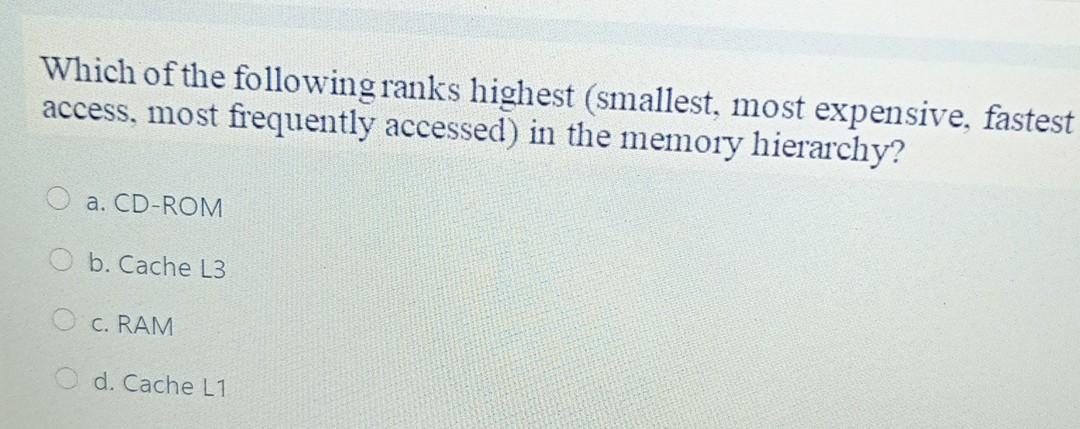 c. 1/0 Channel O d. Programmed I/O Which technique frees up the