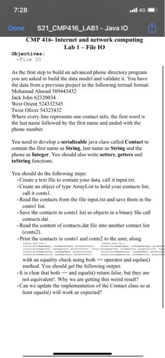 to read the file in the code, make 2 arraylists to read
