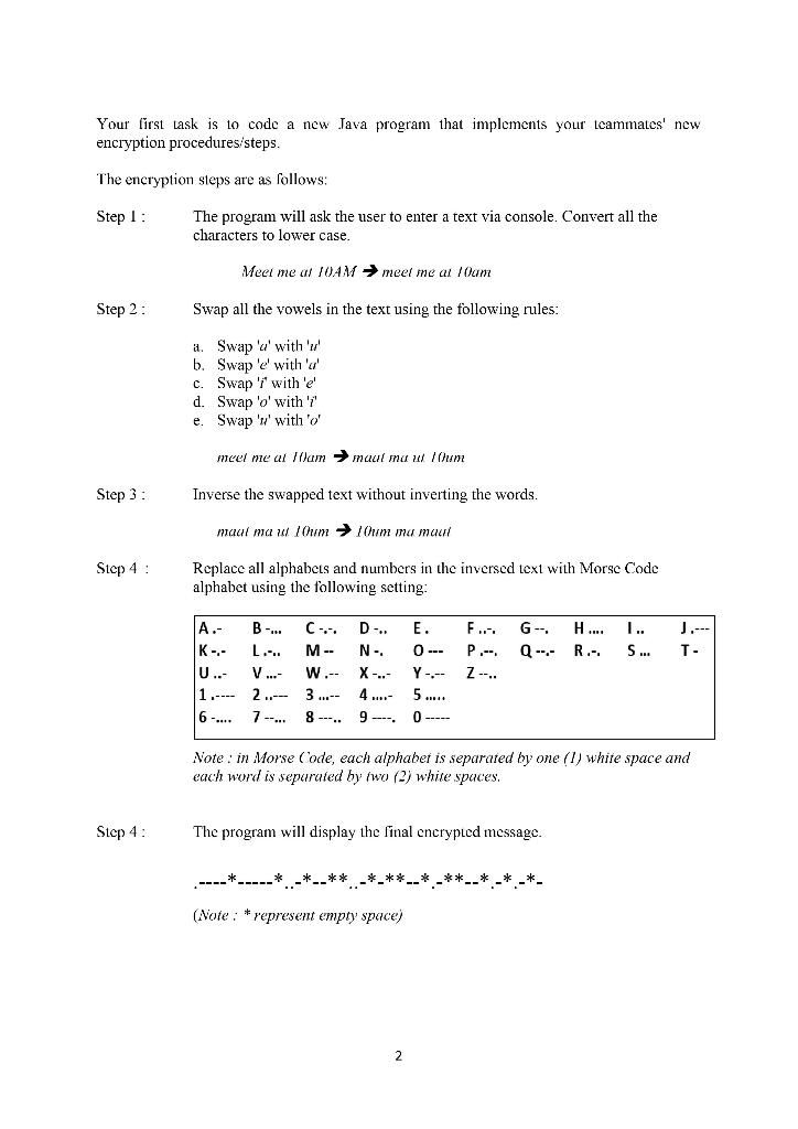  Java OOP Your first task is to code a new Java