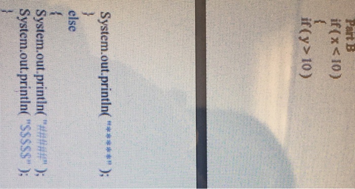 sets of code when x is 9 and y is 11 and