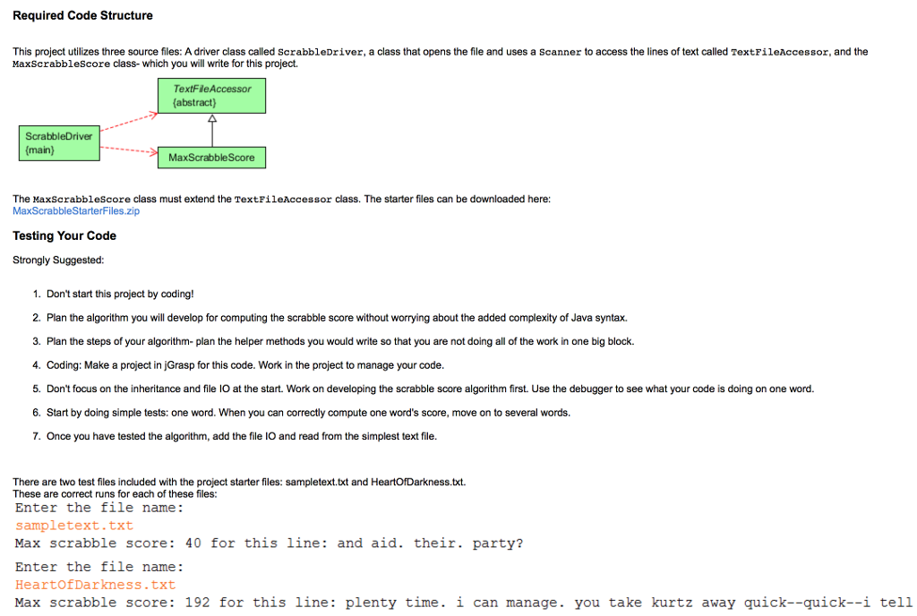 Overview The board game Scrabble works by assigning points to wooden tiles