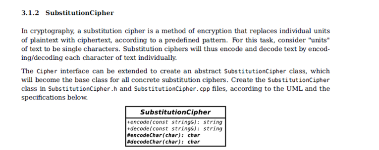 with inheritance, polymorphism, aggregation, exception handling, and cryptography. You will create multiple