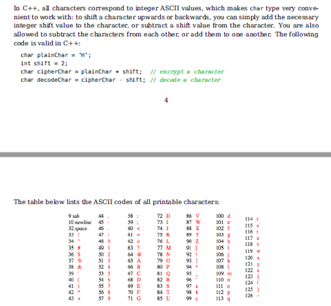 they are discussed for each task below. Test your work for each