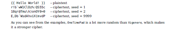 will create for each task are: 1. Cipher, SubstitutionCipher, Exception, Vigenere 2.