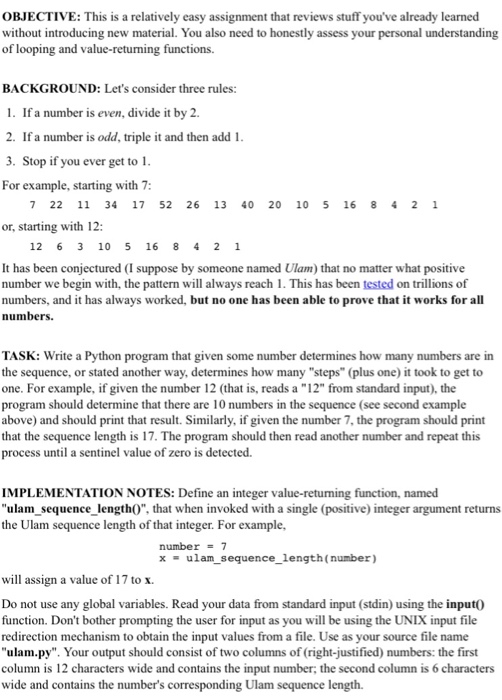  OBJECTIVE: This is a relatively easy assignment that reviews stuff you've