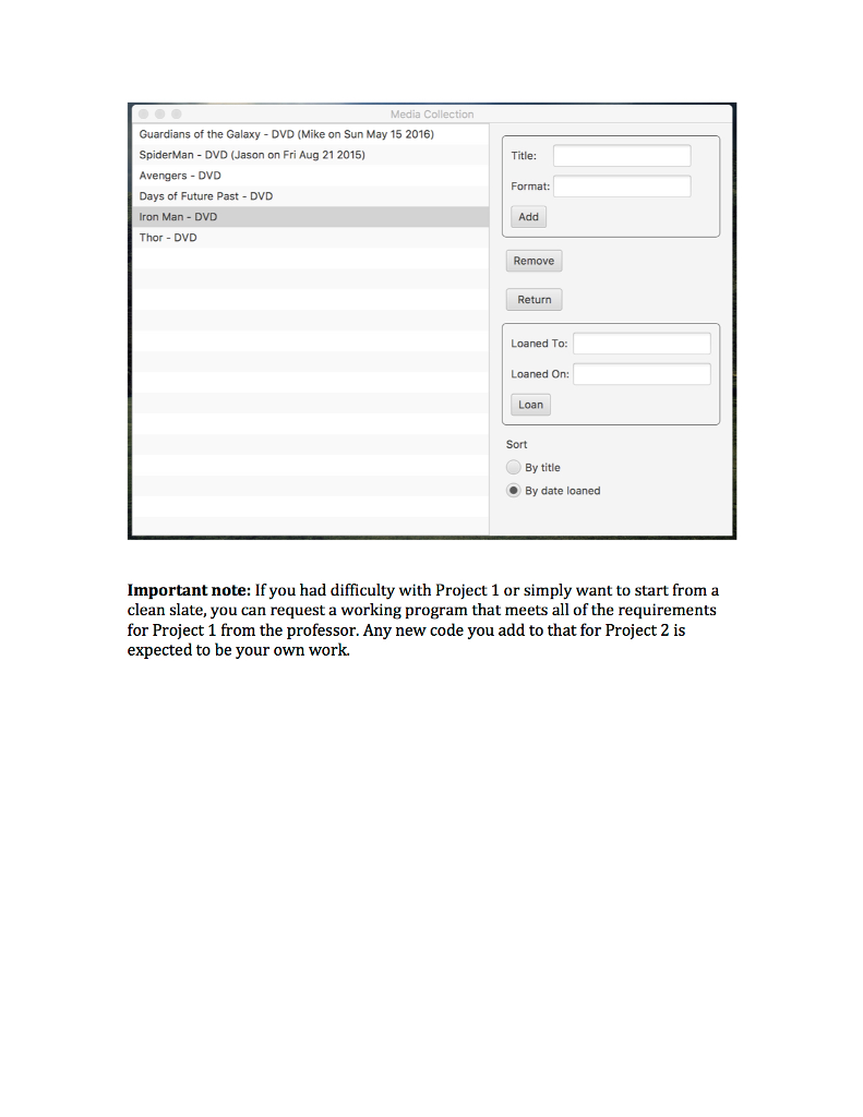 media collection that stores media and their format and can loan them