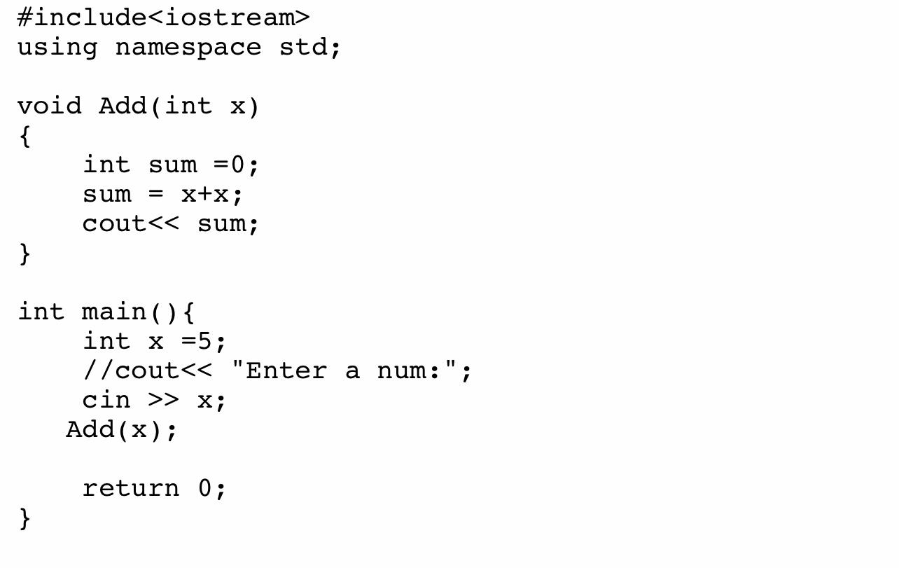 the code itself, you can hardcode it. = int a = 9;