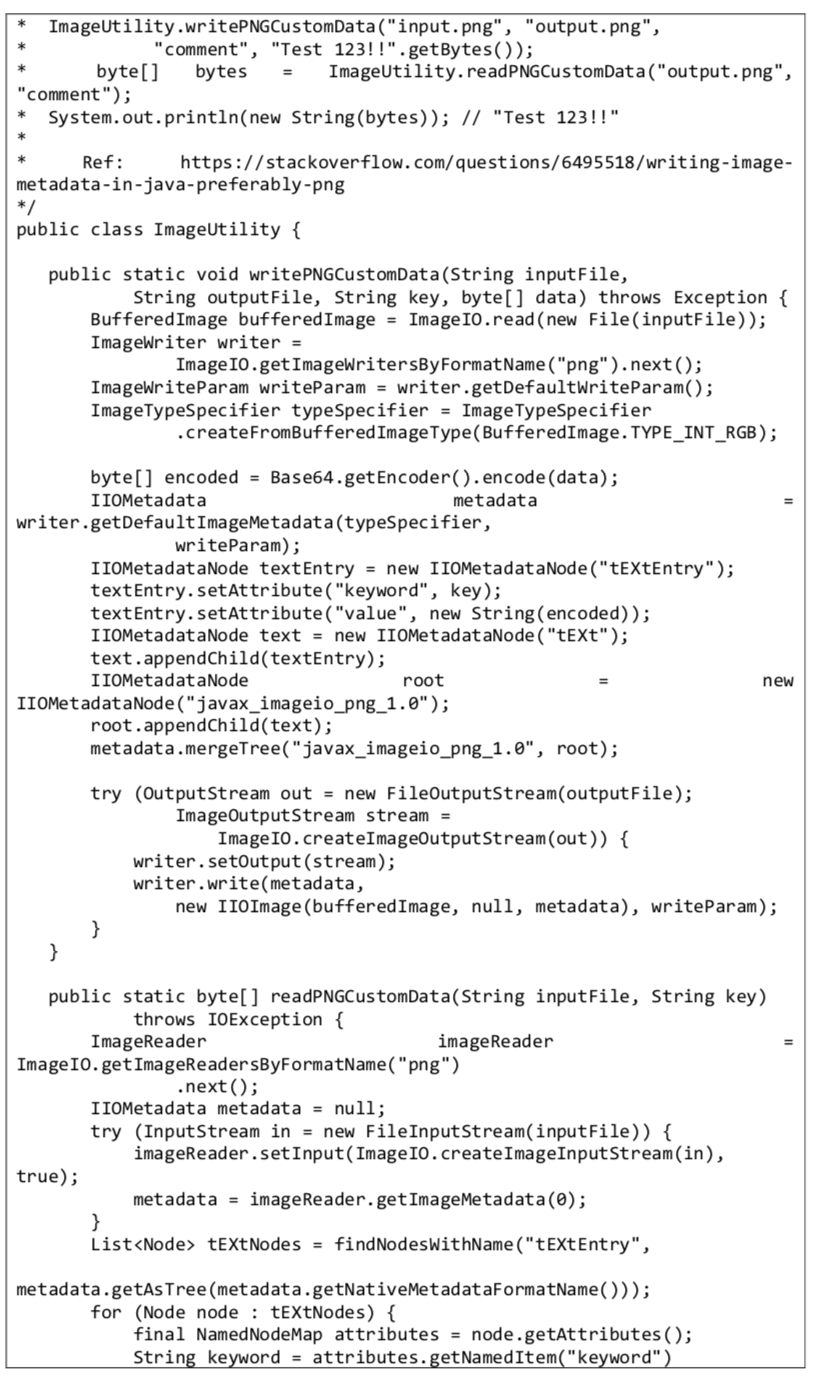  Develop a program, called AESinPNG, that performs AES encryption and stores