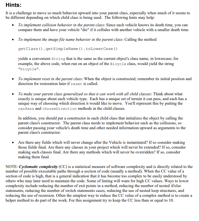 vehicles. The GUI loads the city map and vehicle starting positions from