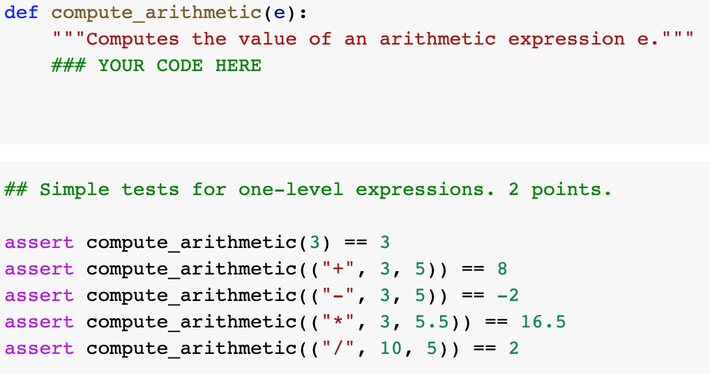 l, r = e # We compute the subexpressions. 1l = compute_plus_minus