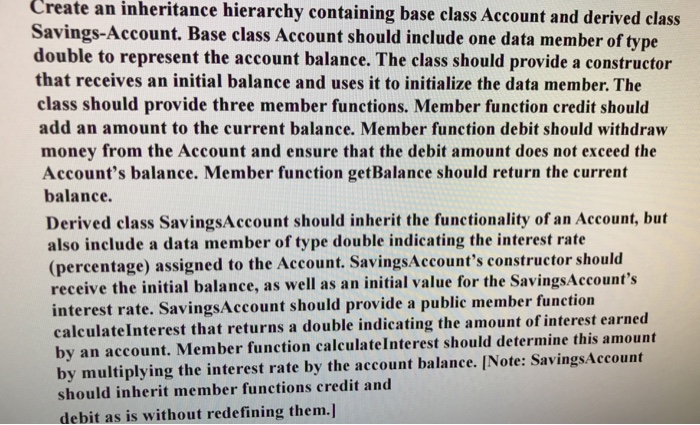  do this c++ question correctlyusing both cpp and h file Create