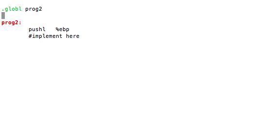 Hello, I'm suppose to write a basic IA23 assembly routine using gnu