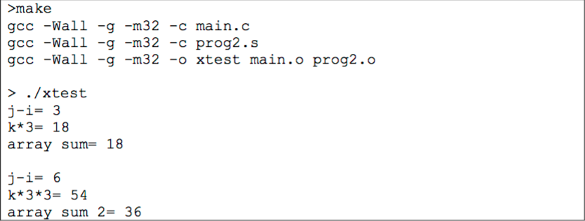 assembly. The name of the directory should be called prog2. For the