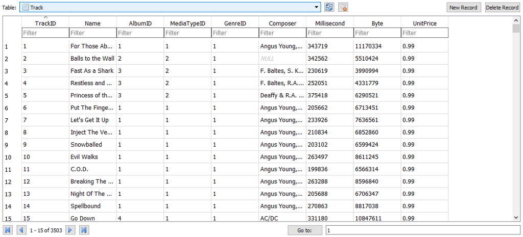 Write a single SQL (using SQLite) statement to list albums with three