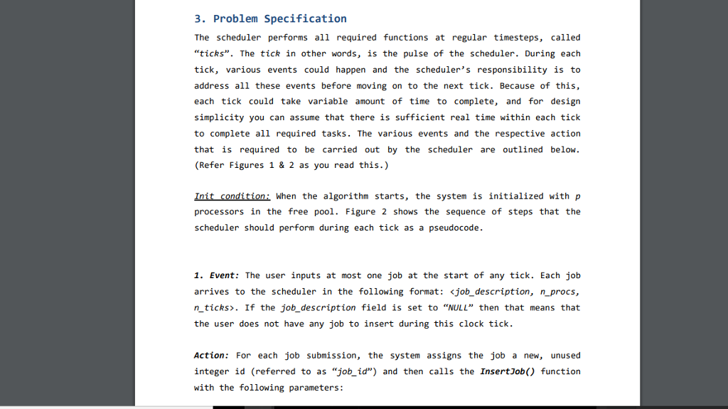 (or "cluster") which has 'p' processors. Your task is to design and