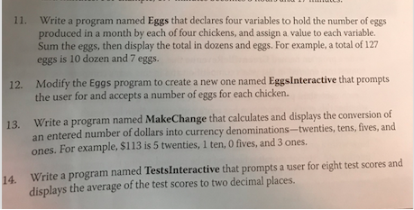 Please do #13!!! C# ONLY. Please show work and thanks!! 11. Write